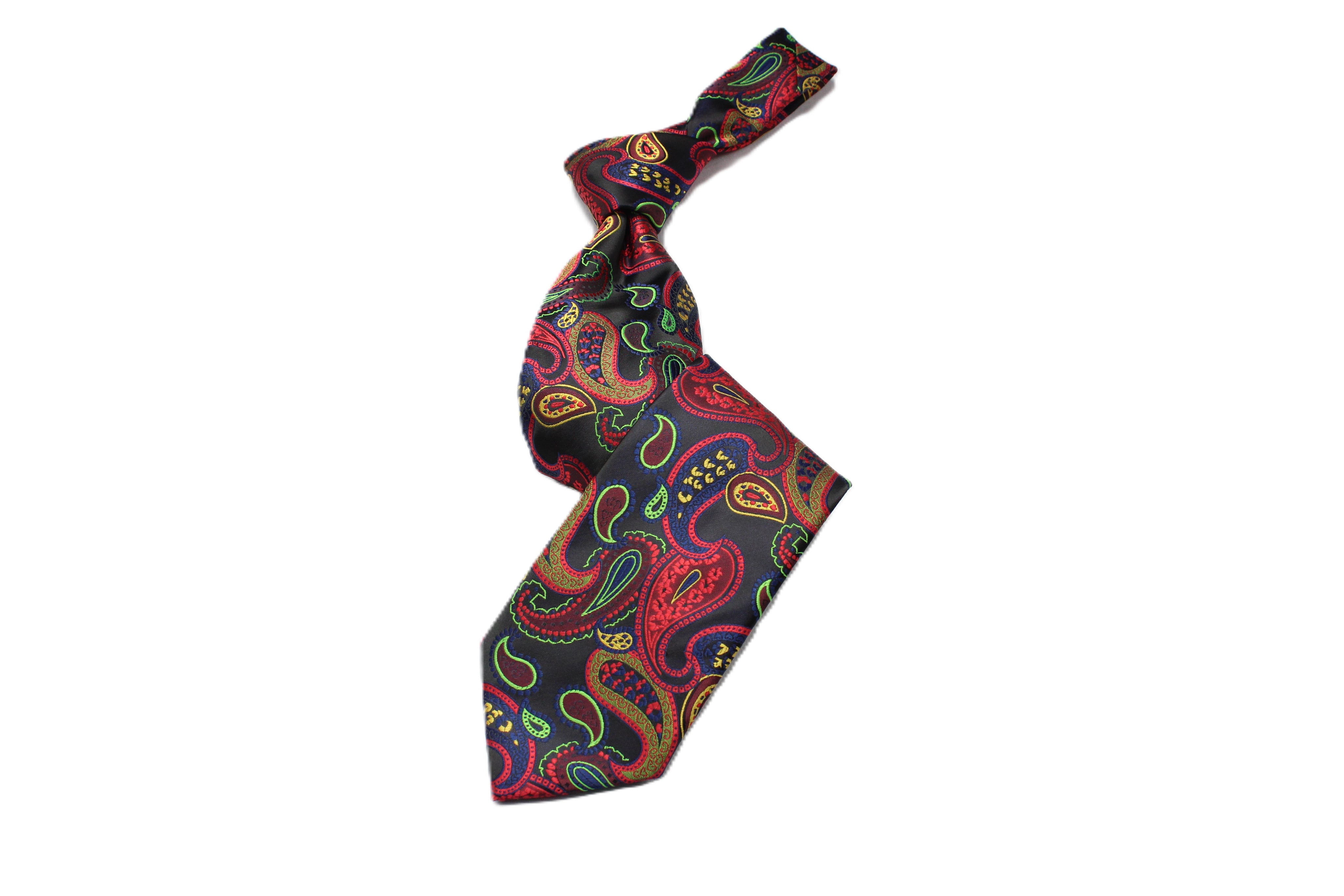 Ray Lewis 1 | Multi-Black Paisley | Necktie – VERSE 9